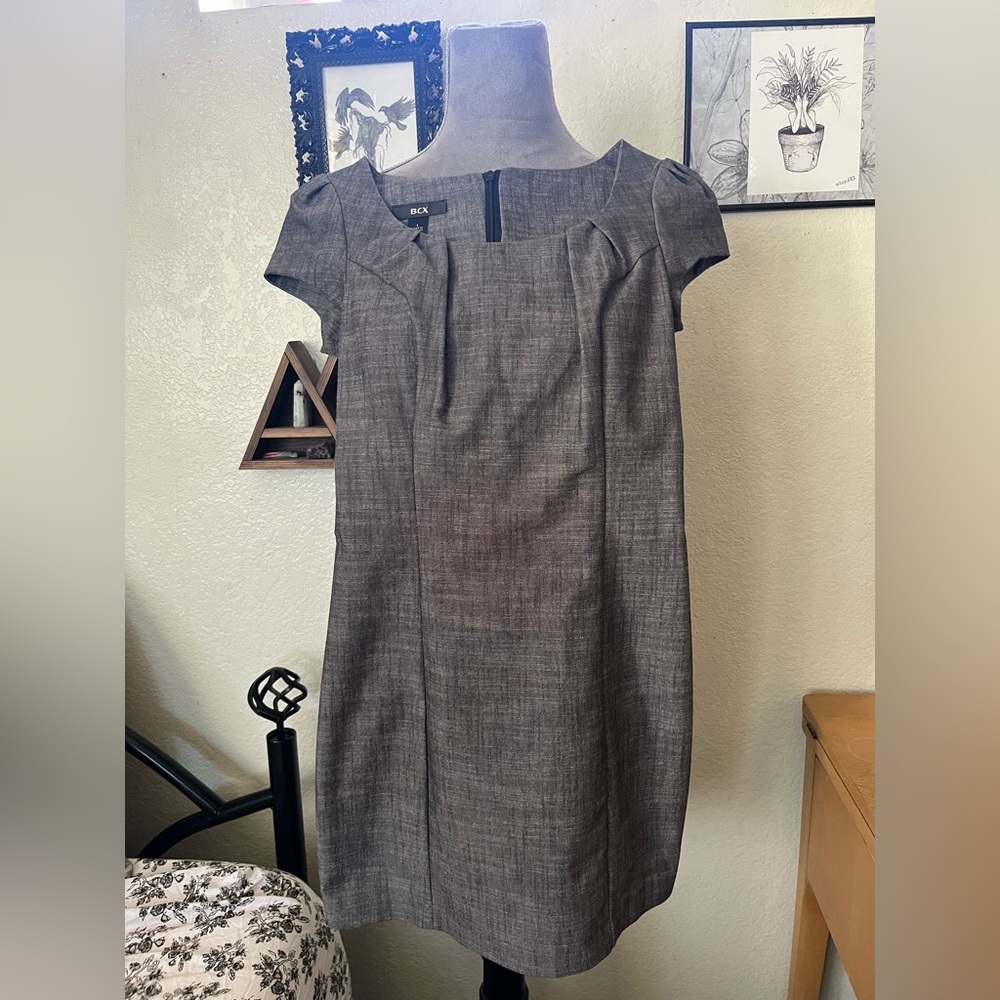 Chambray shift dress